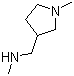 N,1-Dimethyl-3-pyrrolidinemethanamine molecular structure (CAS 89850-95-3)