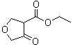 Tetrahydro-4-oxo-3-furoic acid ethyl ester molecular structure (CAS 89898-51-1)