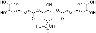 (-)-3,5-Dicaffeoyl quinic acid molecular structure (CAS 89919-62-0)