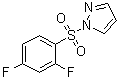 1-[(2,4-Difluorophenyl)sulfonyl]-1H-pyrazole molecular structure (CAS 899233-16-0)
