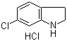 结构式 CAS# 89978-84-7, 6-氯-2,3-二氢-1H-吲哚盐酸盐