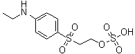 N-乙基-4-(2-硫酸根乙基磺酰基)苯胺分子结构 (CAS 89986-40-3)