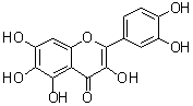 3,3',4',5,6,7-六羟基黄酮分子结构 (CAS 90-18-6)