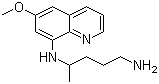 结构式 CAS# 90-34-6, 伯氨喹; N-(6-甲氧基喹啉-8-基)戊-1,4-二胺