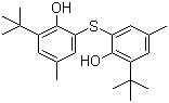 结构式 CAS# 90-66-4, 抗氧剂 LK-1081; 2,2'-硫代双(4-甲基-6-特丁基苯酚)