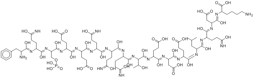 Casein molecular structure (CAS 9000-71-9)