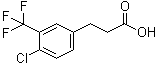 结构式 CAS# 900027-15-8, 4-氯-3-(三氟甲基)苯丙酸