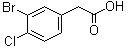 3-Bromo-4-chlorobenzeneacetic acid molecular structure (CAS 90004-80-1)