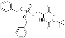 N-Boc-O-(dibenzylphospho)-L-serine molecular structure (CAS 90013-45-9)