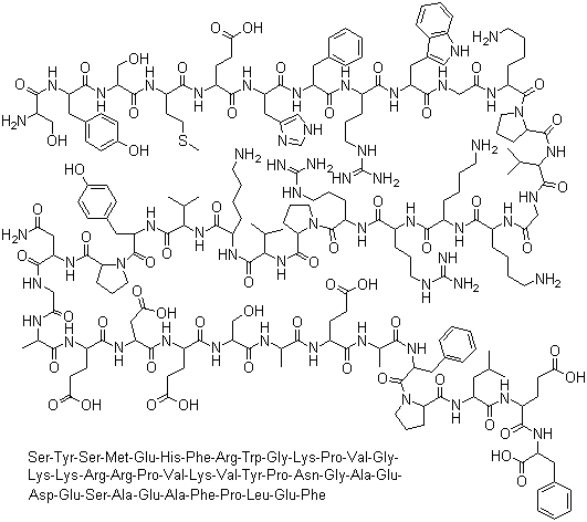 促肾上腺皮质激素分子结构 (CAS 9002-60-2)