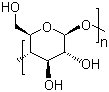 Cellulose microcrystalline molecular structure (CAS 9004-34-6)