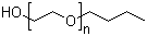structure of CAS# 9004-77-7, Poly(ethylene glycol) butyl ether;Adeka Carpol M 2; Butoxytrigol; DCP 208; E 1A