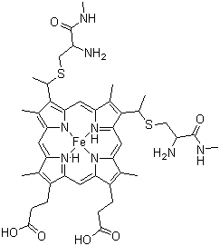 Cytochrome C molecular structure (CAS 9007-43-6)