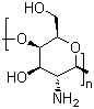Chitosan molecular structure (CAS 9012-76-4)