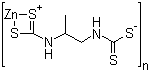 Zinc 1,2-propylenebis(dithiocarbamate) polymers molecular structure (CAS 9016-72-2)