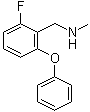 结构式 CAS# 902836-71-9, 2-氟-N-甲基-6-苯氧基苯甲胺