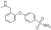 结构式 CAS# 902836-97-9, 4-[2-[(甲基氨基)甲基]苯氧基]苯磺酰胺
