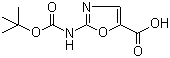 structure of CAS# 903094-60-0, 2-tert-Butoxycarbonylaminooxazole-5-carboxylic acid