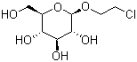 2-氯乙基 beta-D-吡喃葡萄糖苷分子结构 (CAS 90318-86-8)