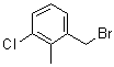 1-(Bromomethyl)-3-chloro-2-methylbenzene molecular structure (CAS 90369-76-9)