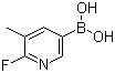 6-Fluoro-5-methylpyridine-3-boronic acid molecular structure (CAS 904326-92-7)