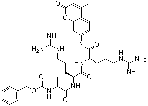 N-[(Phenylmethoxy)carbonyl]-L-alanyl-L-arginyl-N-(4-methyl-2-oxo-2H-1-benzopyran-7-yl)-L-argininamide molecular structure (CAS 90468-18-1)