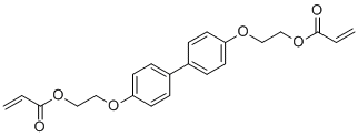 2,2'-(1,1'-biphenyl-4,4'-dioxy)diethyl diacrylate molecular structure (CAS 90549-12-5)