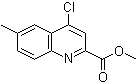 4-Chloro-6-methyl-2-quinolinecarboxylic acid methyl ester molecular structure (CAS 905807-65-0)