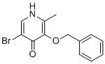 结构式 CAS# 906657-86-1, 3-(苄氧基)-5-溴-2-甲基-4-吡啶醇