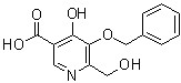 4-Hydroxy-6-(hydroxymethyl)-5-(phenylmethoxy)-3-pyridinecarboxylic acid molecular structure (CAS 906657-91-8)