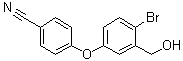 4-[4-溴-3-(羟基甲基)苯氧基]苯甲腈分子结构 (CAS 906673-45-8)