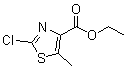 2-Chloro-5-methyl-1,3-thiazole-4-carboxylic acid ethyl ester molecular structure (CAS 907545-27-1)