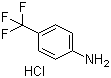 structure of CAS# 90774-69-9, 4-(Trifluoromethyl)aniline hydrochloride;p-(Trifluoromethyl)aniline hydrochloride; p-(Trifluoromethyl)anilinium chloride