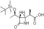 结构式 CAS# 90776-58-2, (3S,4S)-3-((R)-1-(叔丁基二甲基硅氧基)乙基)-4((R)-1-甲酰乙基)-2-氮杂环丁酮; 亚胺培南侧链; 4-BMA
