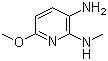 3-氨基-2-甲氨基-6-甲氧基吡啶分子结构 (CAS 90817-34-8)