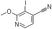 3-Iodo-2-methoxy-4-pyridinecarbonitrile molecular structure (CAS 908279-57-2)