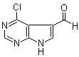 结构式 CAS# 908287-21-8, 4-氯-7H-吡咯并[2,3-d]嘧啶-5-甲醛
