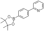 structure of CAS# 908350-80-1, 4-(2-Pyridinyl)phenylboronic acid pinacol ester;2-(4-Phenylboronic acid pinacol ester)pyridine; 2-(4-(4,4,5,5-Tetramethyl-1,3,2-dioxaborolan-2-yl)phenyl)pyridine