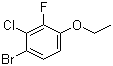 1-Bromo-2-chloro-4-ethoxy-3-fluorobenzene molecular structure (CAS 909122-17-4)