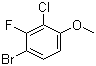 4-Bromo-2-chloro-3-fluoroanisole molecular structure (CAS 909122-18-5)