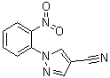1-(2-硝基苯基)-1H-吡唑-4-甲腈分子结构 (CAS 90947-37-8)