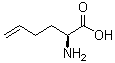 结构式 CAS# 90989-12-1, (S)-2-氨基-5-己烯酸