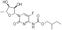 5'-Deoxy-5-fluoro-N-[(2-methylbutoxy)carbonyl]cytidine molecular structure (CAS 910129-15-6)