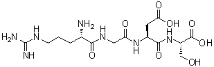 L-精氨酰甘氨酰-L-alpha-天冬氨酰-L-丝氨酸分子结构 (CAS 91037-65-9)