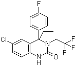 6-Chloro-4-ethyl-4-(4-fluorophenyl)-3,4-dihydro-3-(2,2,2-trifluoroethyl)-2(1H)-quinazolinone molecular structure (CAS 910483-02-2)