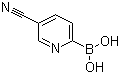structure of CAS# 910547-29-4, 5-Cyanopyridine-2-boronic acid