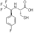 N-[(1S)-2,2,2-Trifluoro-1-(4-fluorophenyl)ethyl]-L-cysteine molecular structure (CAS 910866-66-9)