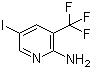 5-Iodo-3-(trifluoromethyl)-2-pyridinamine molecular structure (CAS 911112-05-5)
