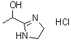 4,5-Dihydro-alpha-methyl-1H-imidazole-2-methanol hydrochloride (1:1) molecular structure (CAS 91144-41-1)