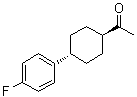 trans-1-[4-(4-Fluorophenyl)cyclohexyl]ethanone molecular structure (CAS 91161-89-6)
